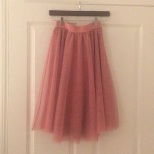 Pink Tulle midi skirt 🎀